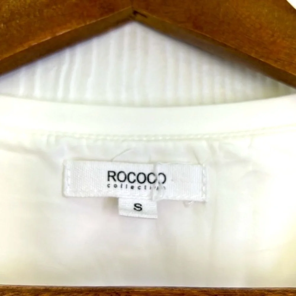 Rococo - Two Toned White And Grey Lined Sleeveless Maxi Dress Size Small